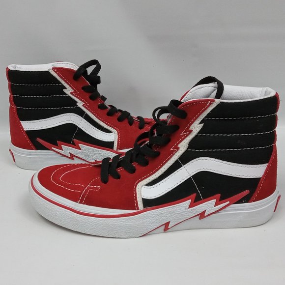 VANS Sk8-Hi Bolt Skate Lightning Bolt 721454 Canvas High Top Size 5.5 - Picture 5 of 13